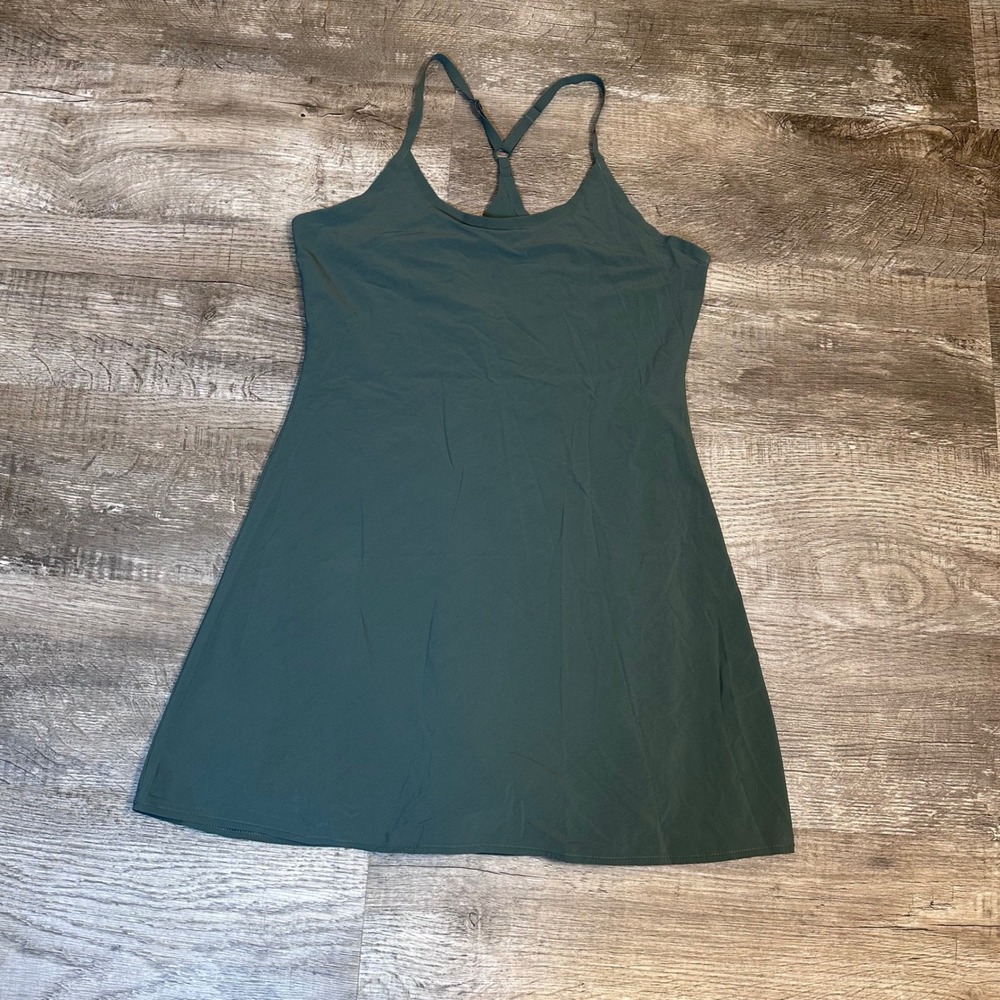 Outdoor Voices The Exercise Dress Forest Green Racerback Mini Size L